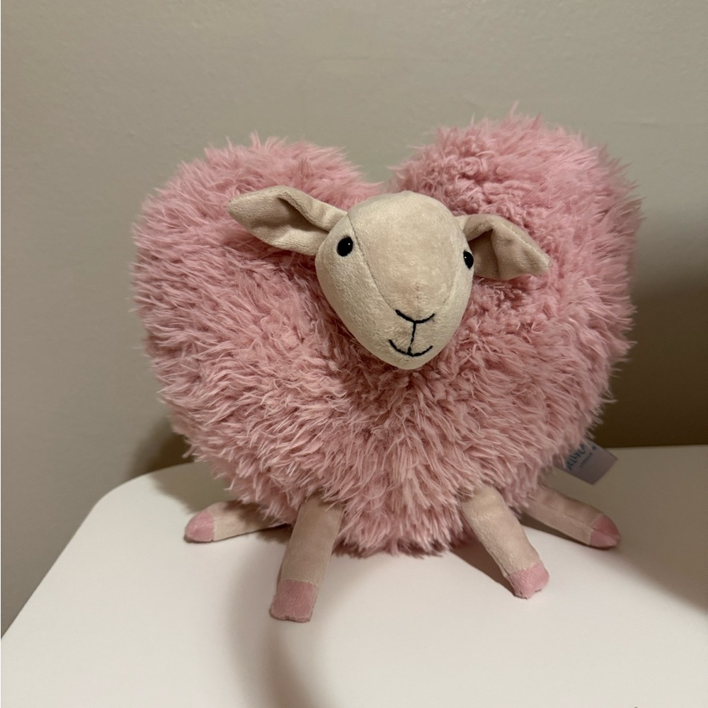 Rare Aimee Sheep Jellycat Retired 2024 Pink Heart Valentine